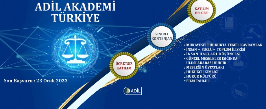 ADİL Akademi Türkiye Programı Başvuruları Başladı!
