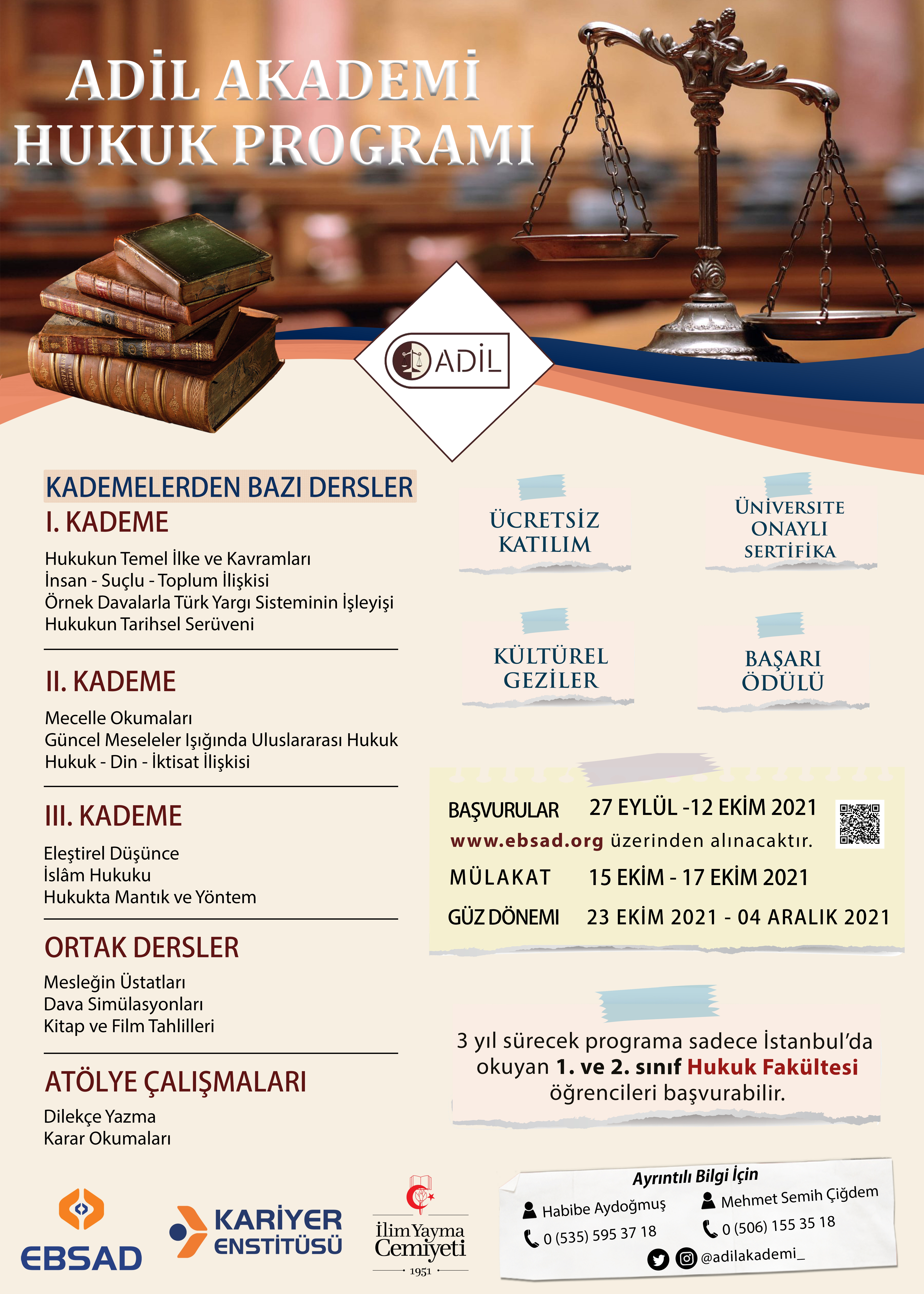 ADİL Hukuk Kariyer Programı - Ebsad - Eğitim Bilimleri ve Sosyal Araştırmalar Derneği