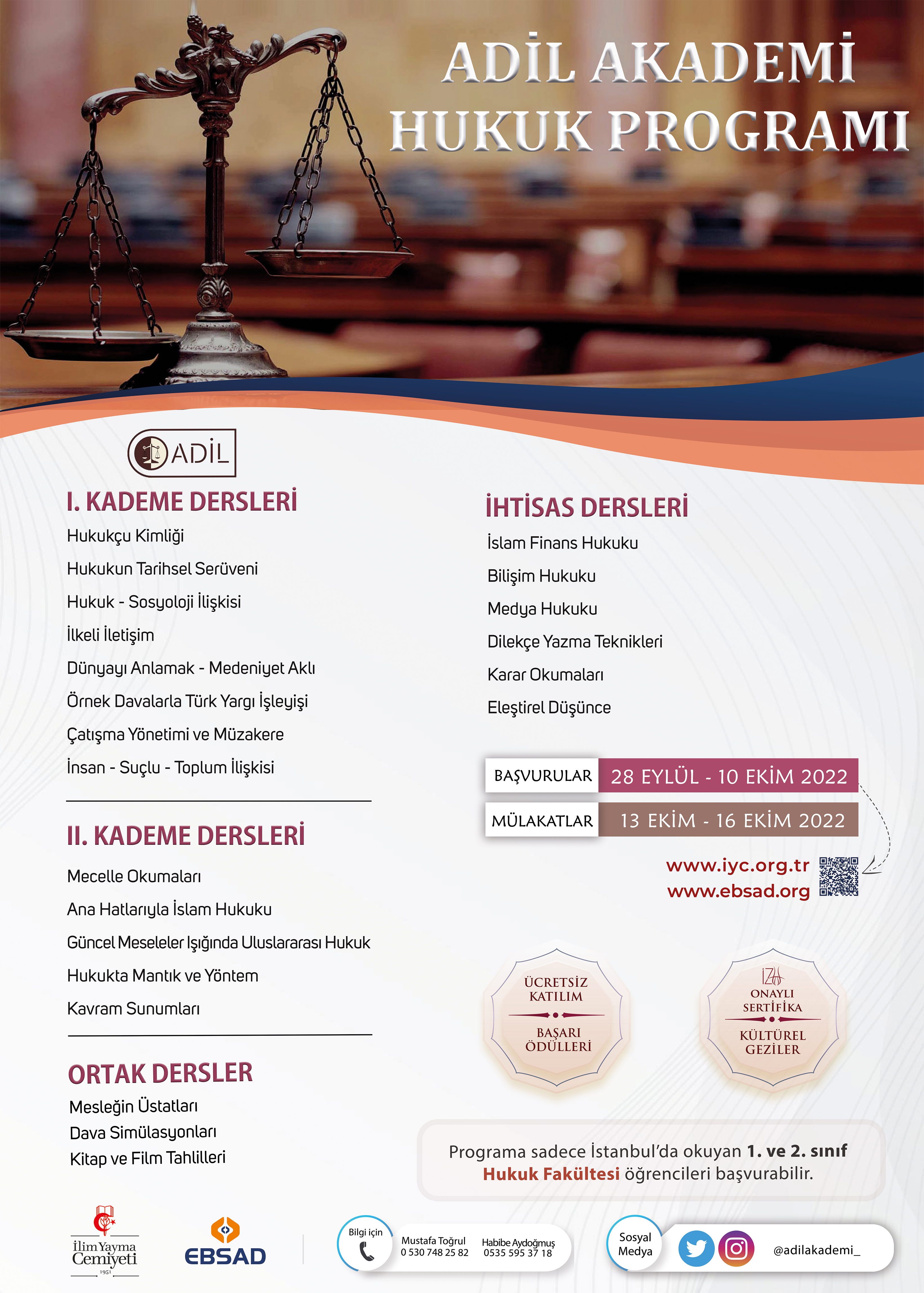 ADİL Akademi Hukuk Programı - Ebsad - Eğitim Bilimleri ve Sosyal Araştırmalar Derneği