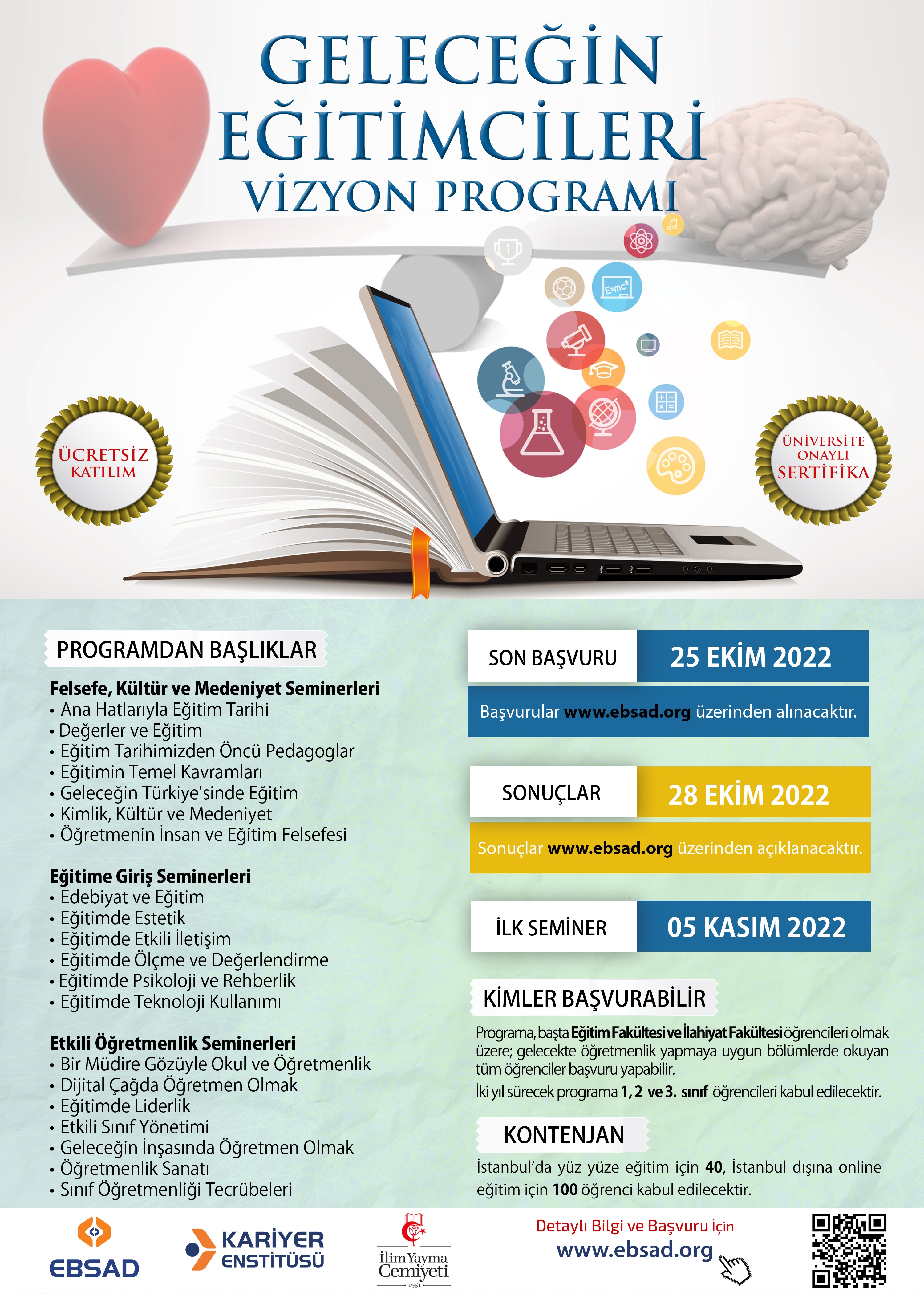 Program Hakkında - Ebsad - Eğitim Bilimleri ve Sosyal Araştırmalar Derneği